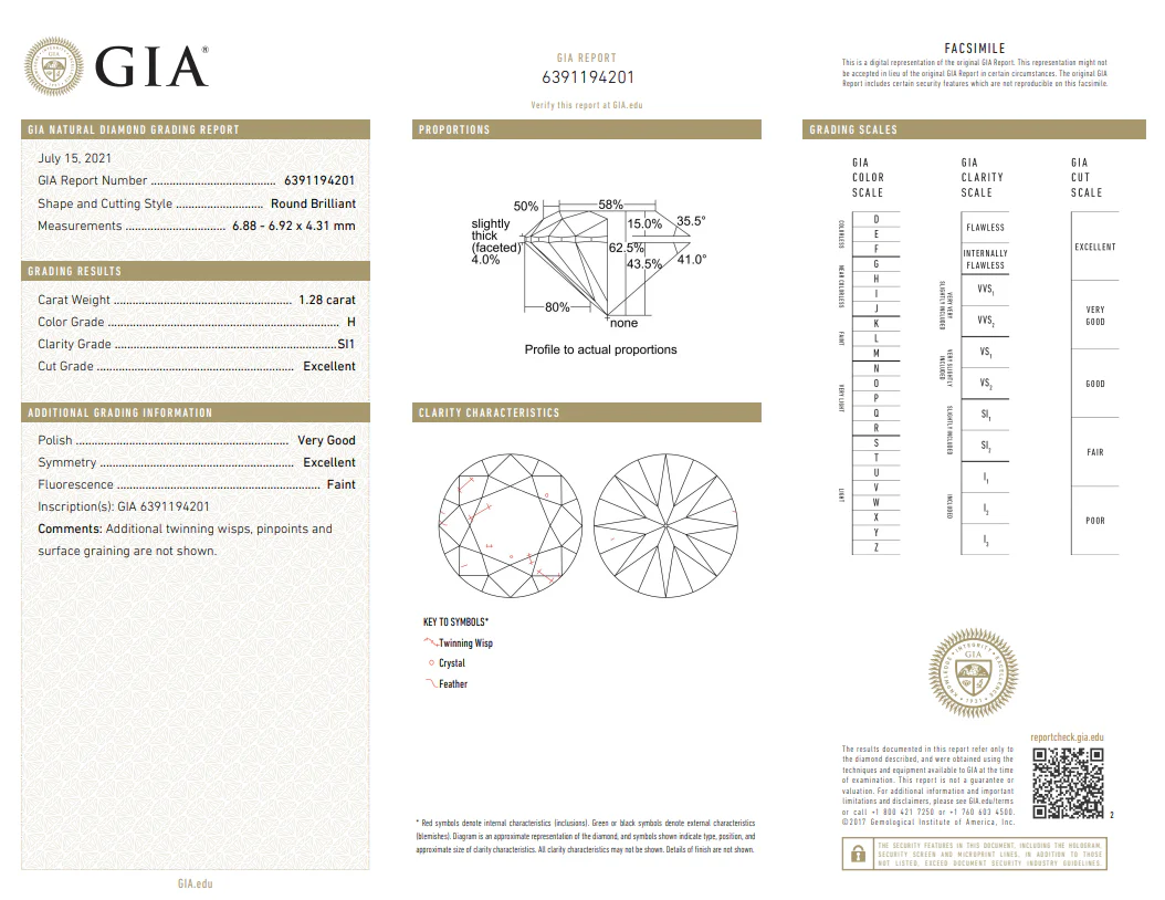Aurora Diamonds + Selene - 1.28ct Natural Diamond Ring Set - Image 5