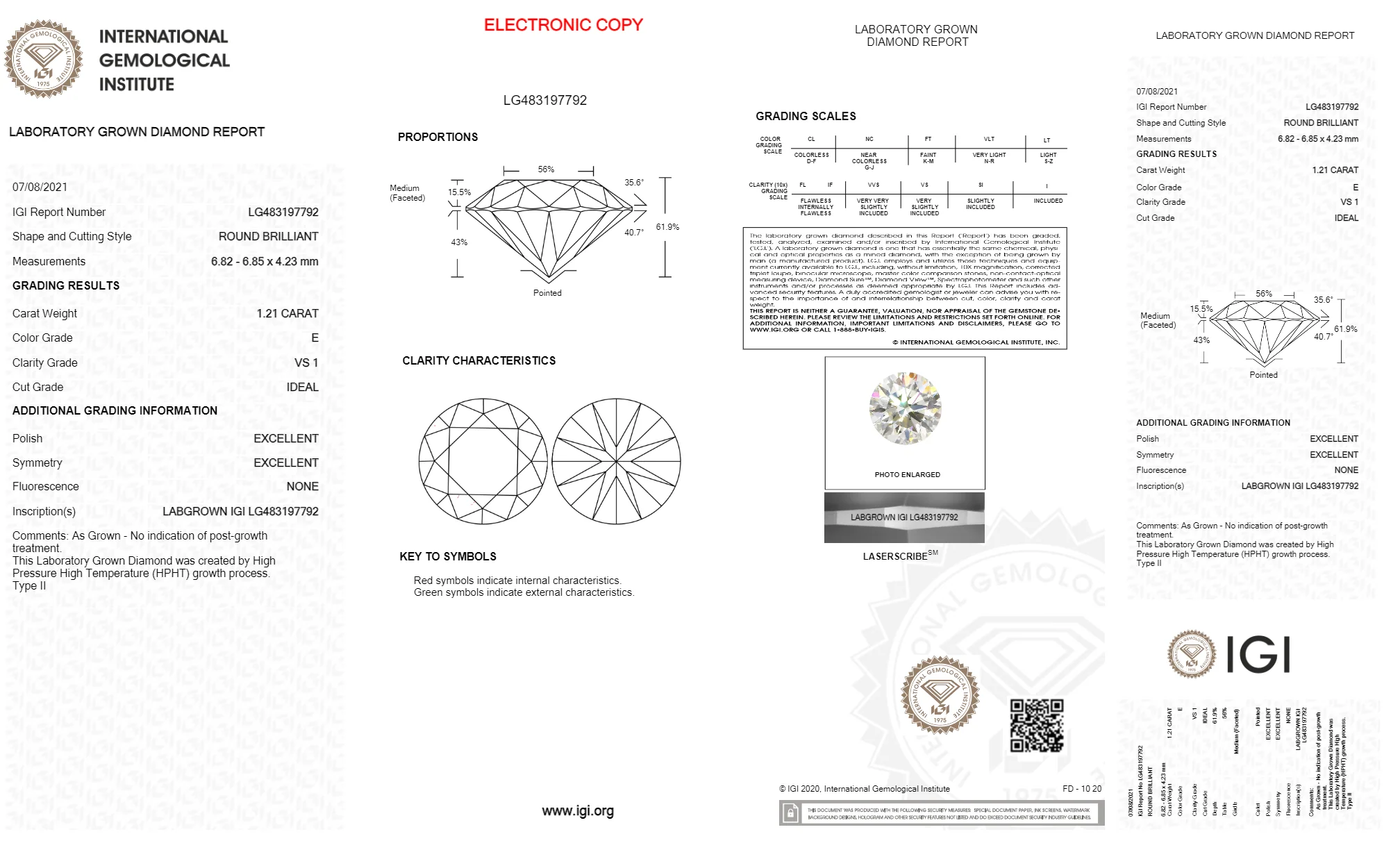 Melinda - 1.21ct Lab Diamond - Image 4
